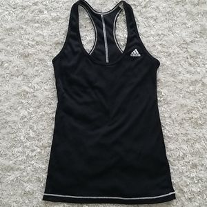 Adidas Black Ribbed Tank Top XS